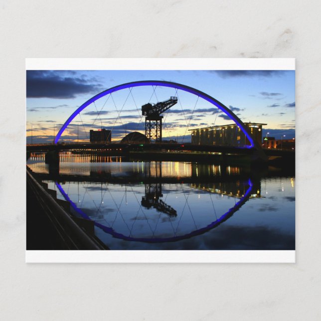 Carte Postale Glasgows "pont squinty", Allan Topen Photography (Devant)