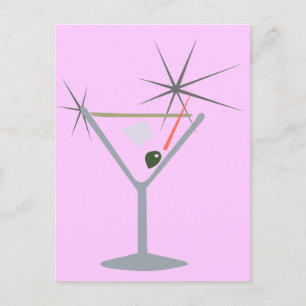 Carte Postale Glass Martini