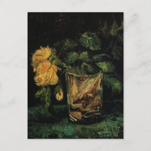 Carte Postale Glass with Roses by Vincent van Gogh