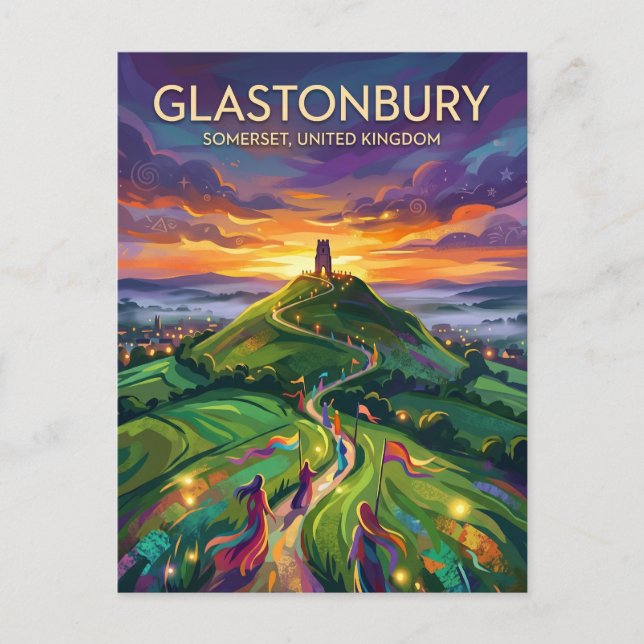 Carte Postale Glastonbury Royaume-Uni (Devant)