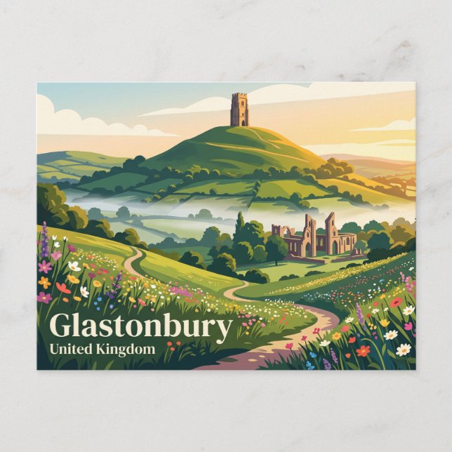 Carte Postale Glastonbury Royaume-Uni (Devant)