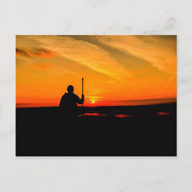 Carte postale Glastonbury Sunrise (Devant)