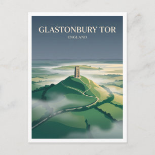 Carte Postale Glastonbury Tor Angleterre