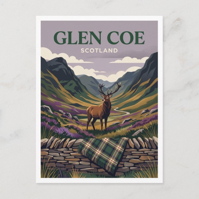 Carte Postale Glen Coe Glencoe Écosse (Devant)