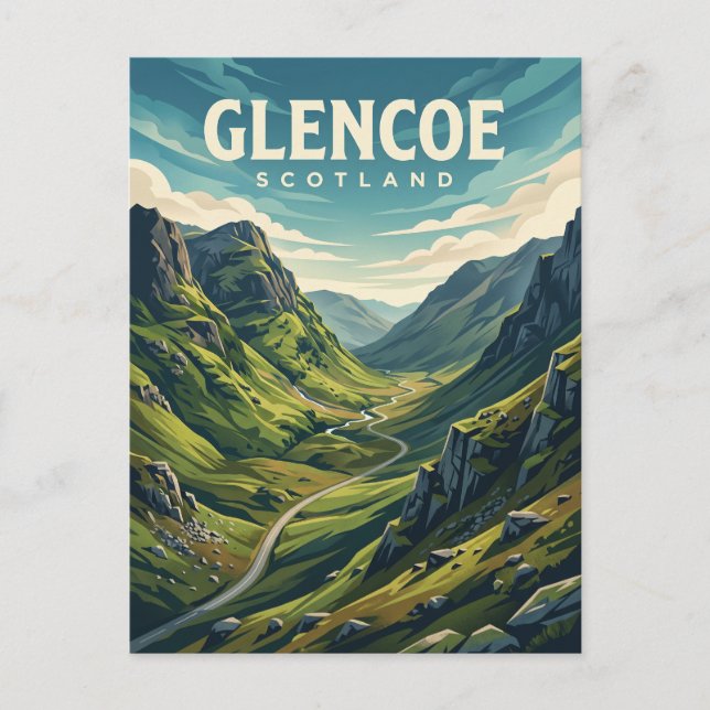 Carte Postale Glencoe Écosse (Devant)