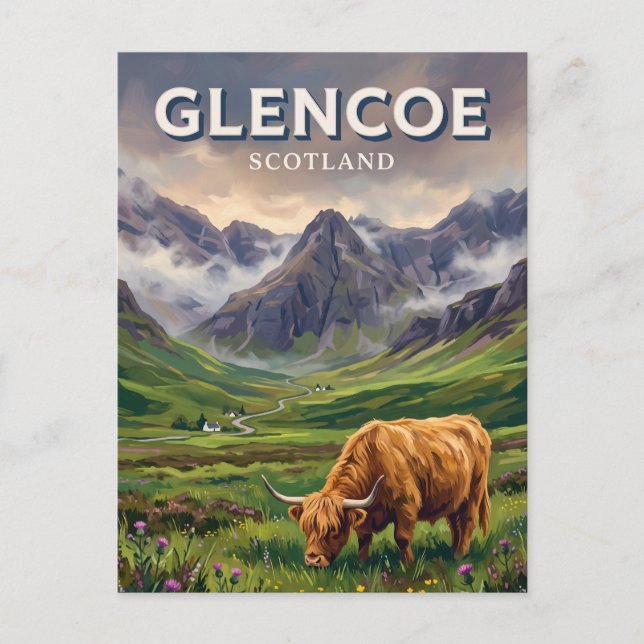Carte Postale Glencoe Écosse (Devant)