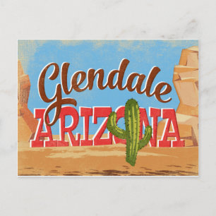Carte Postale Glendale Arizona Vintage voyage