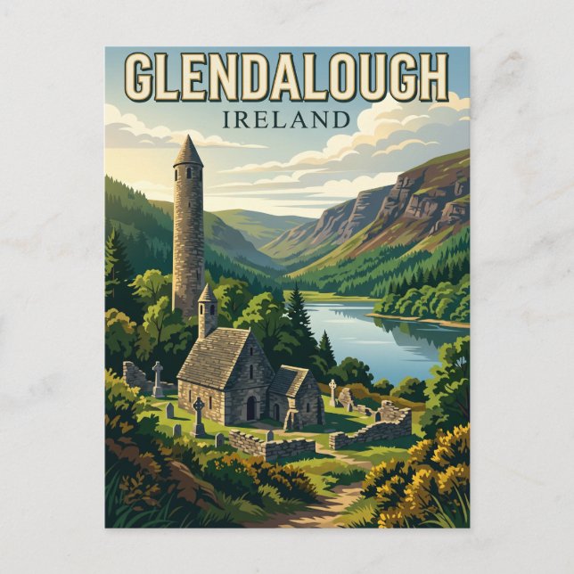Carte Postale Glendalough Irlande (Devant)