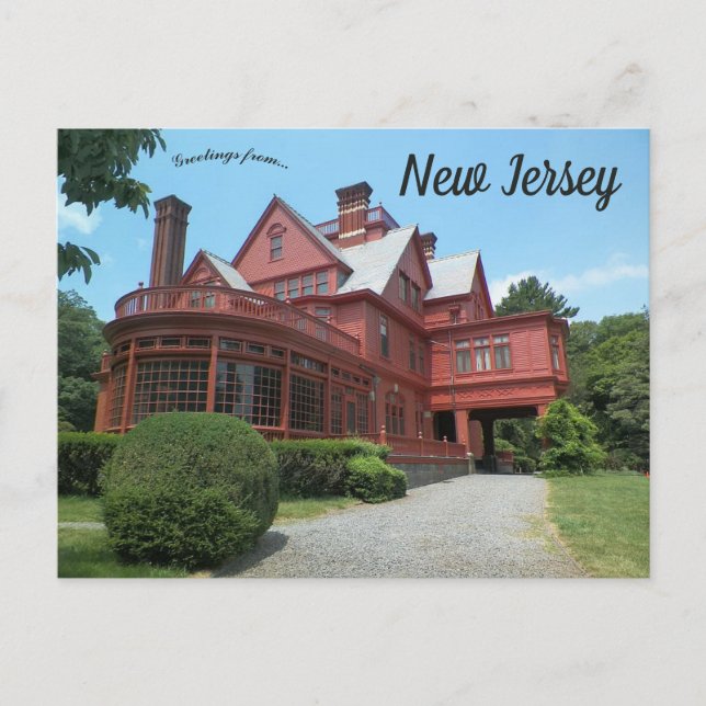 Carte Postale Glenmont Estate Home de Thomas Edison New Jersey (Devant)