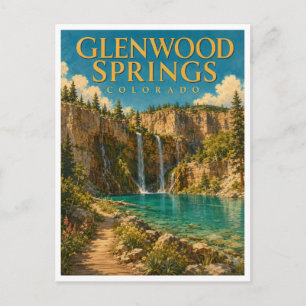 Carte Postale Glenwood Springs Colorado Hanging Lake GeoSaga