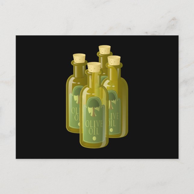 Carte Postale Glitch Food huile d'olive (Devant)