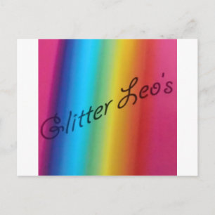 Carte Postale Glitter Leo's