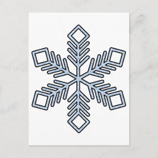 Carte Postale Glitter Snowflake - Baby Blue Branches