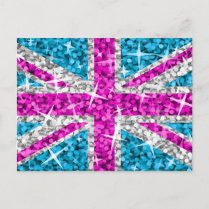 Carte postale Glitz UK Pink
