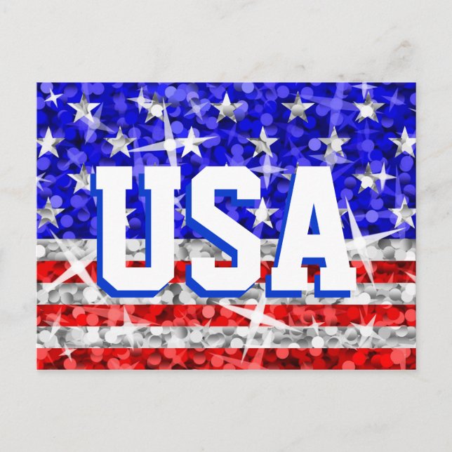 Carte postale Glitz USA 'USA' (Devant)