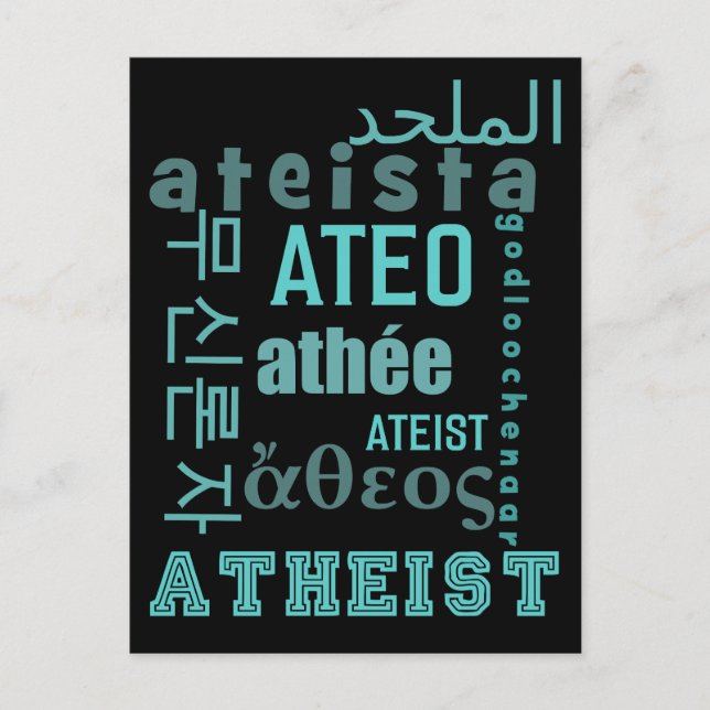 Carte Postale Global Atheists (Devant)