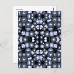 Carte Postale Global Concentric Circle Orbital Art Abstrait