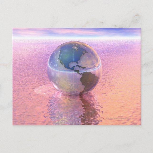 Carte Postale Globe 3D 12 (Devant)