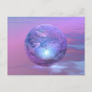 Carte Postale Globe 3D 18