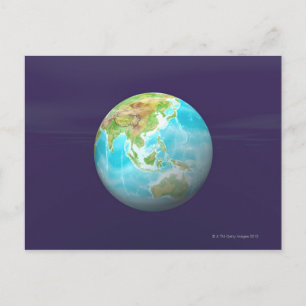 Carte Postale Globe 3D 6