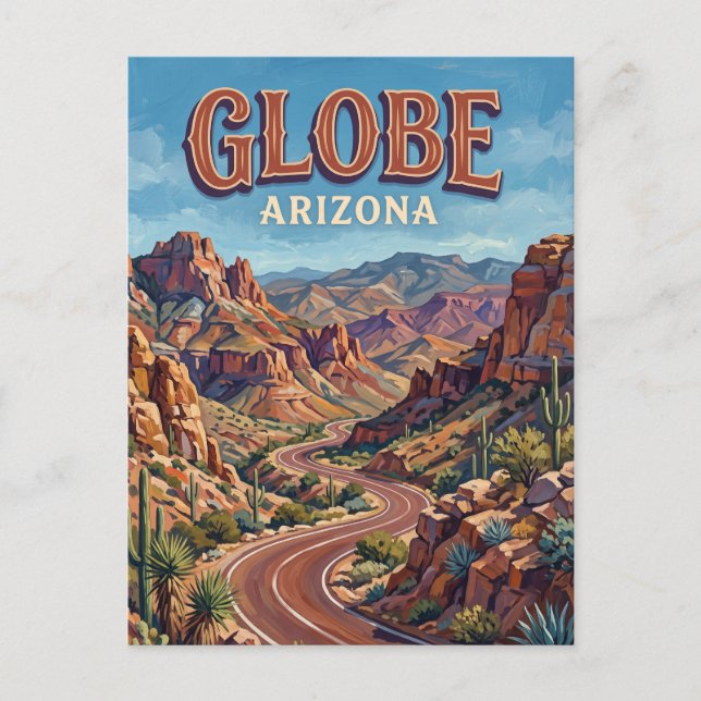 Carte Postale Globe Arizona (Devant)