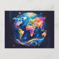 Globe terrestre scintillant à paillettes – Art de