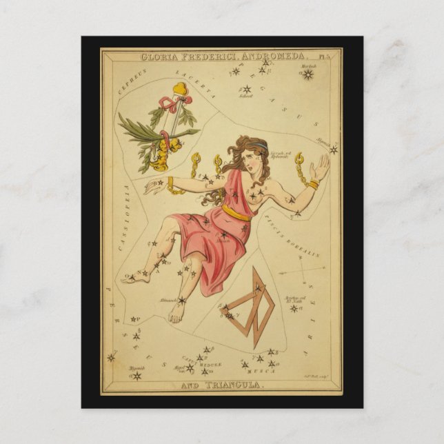 Carte Postale Gloria Frederici, Andromeda et Triangula (Devant)