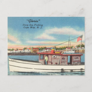 Carte Postale "Gloria" Pêche en mer profonde, Cape May, New Jers