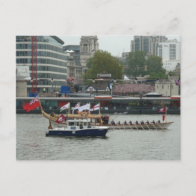 Carte Postale "Gloriana" passe Tower Pier (Devant)
