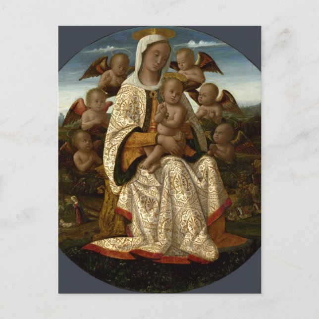 CARTE POSTALE GLORY TO JESUS AND MARY (Devant)