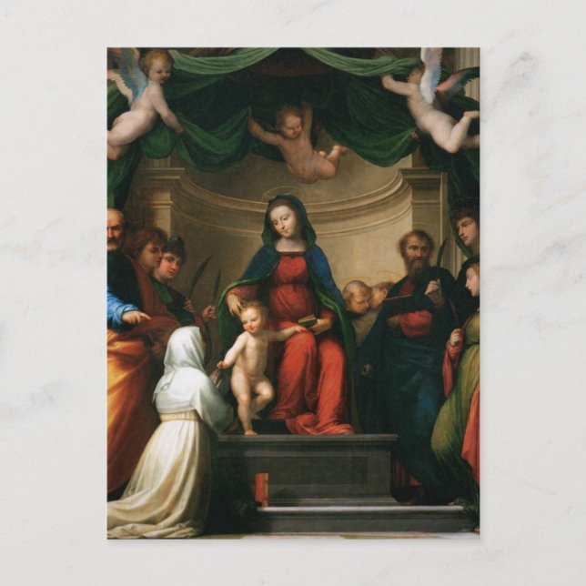CARTE POSTALE GLORY TO JESUS AND MARY (Devant)