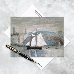 Carte Postale Gloucester Schooners Sloop Winslow Homer
