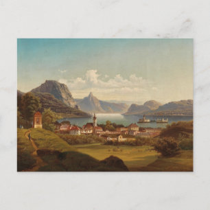 Carte Postale Gmunden mit Schloss Ort   Johann Wilhelm Jankowsky