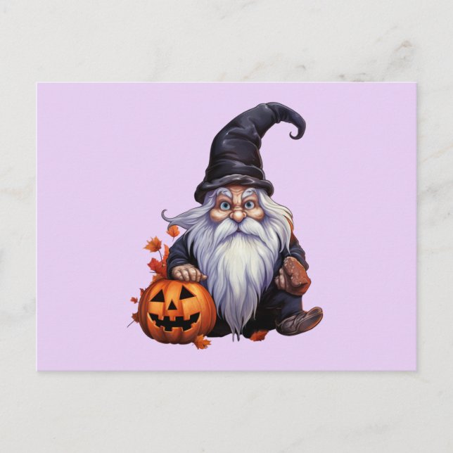 Carte Postale Gnom gnome Halloween (Devant)