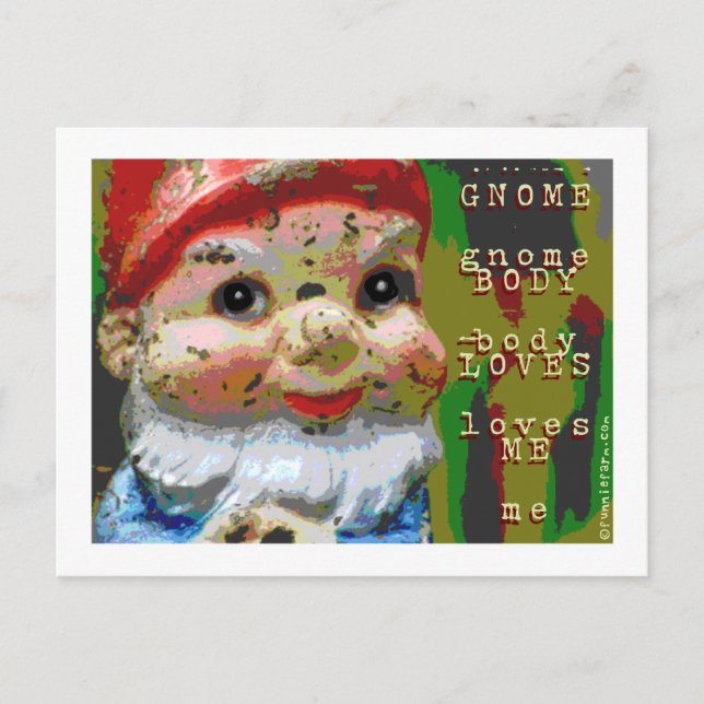 Carte Postale Gnome Body Love Me (Devant)