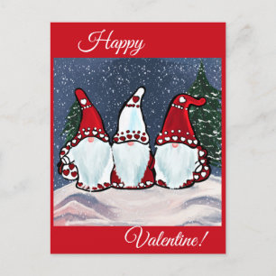 Carte Postale Gnome de la Saint-Valentin