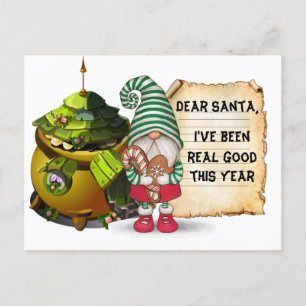 Carte Postale Gnome de Noël 