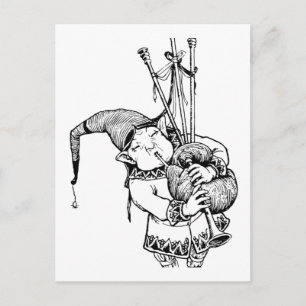 Carte Postale Gnome et ses tuyaux