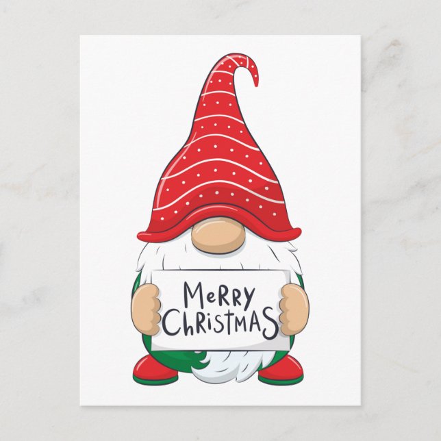 Carte postale - Gnome Joyeux Noël (Devant)