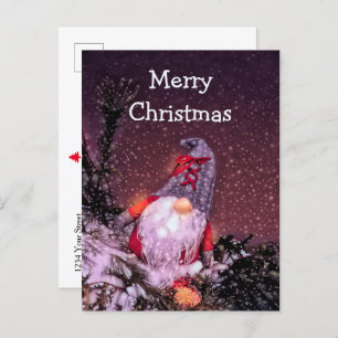 Carte Postale Gnome Joyeux Noël Pour Les Fêtes