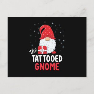 Carte Postale Gnome Mignon Tatoué de Noël
