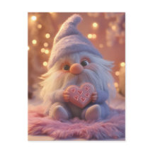 Gnome mignonne avec coeur : Saint Valentin Design