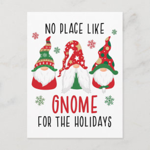 Carte Postale Gnome Pour Les Fêtes Noël Nous avons déménagé