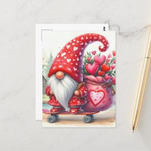 Carte Postale Gnome Saint-Valentin