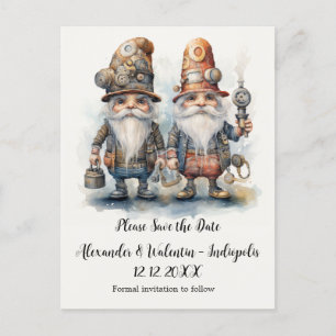 Carte Postale Gnomes de fête Sauvegarder la date