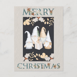 Carte Postale Gnomes de Noël scandinaves