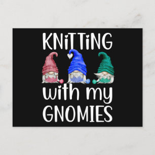 Carte Postale Gnomes Gnome Tricot Tricot Avec Mes Gnomes