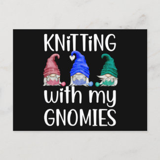 Carte Postale Gnomes Gnome Tricot Tricot Avec Mes Gnomes