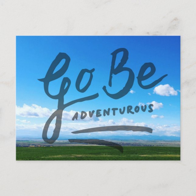 Carte Postale Go Be Adventuring (Devant)