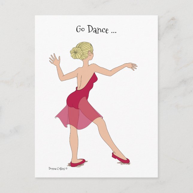 Carte postale Go Dance (Devant)